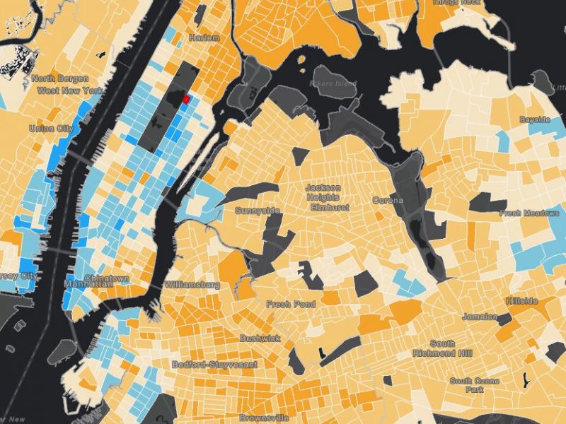 NYC Disparity Map Shows Crazy Divide Between Rich and Poor