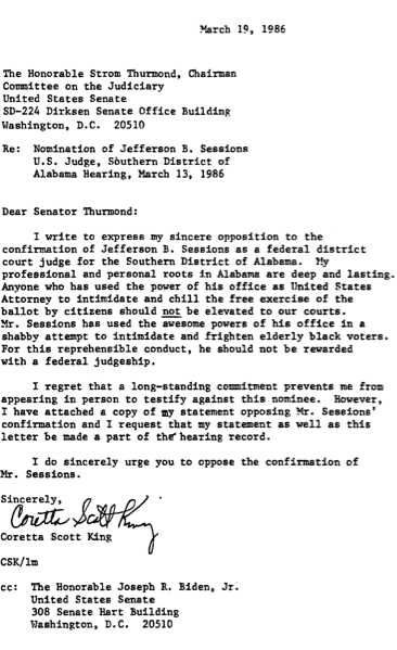 elizabeth warren censured after comments about jeff sessions coretta scott king s letter