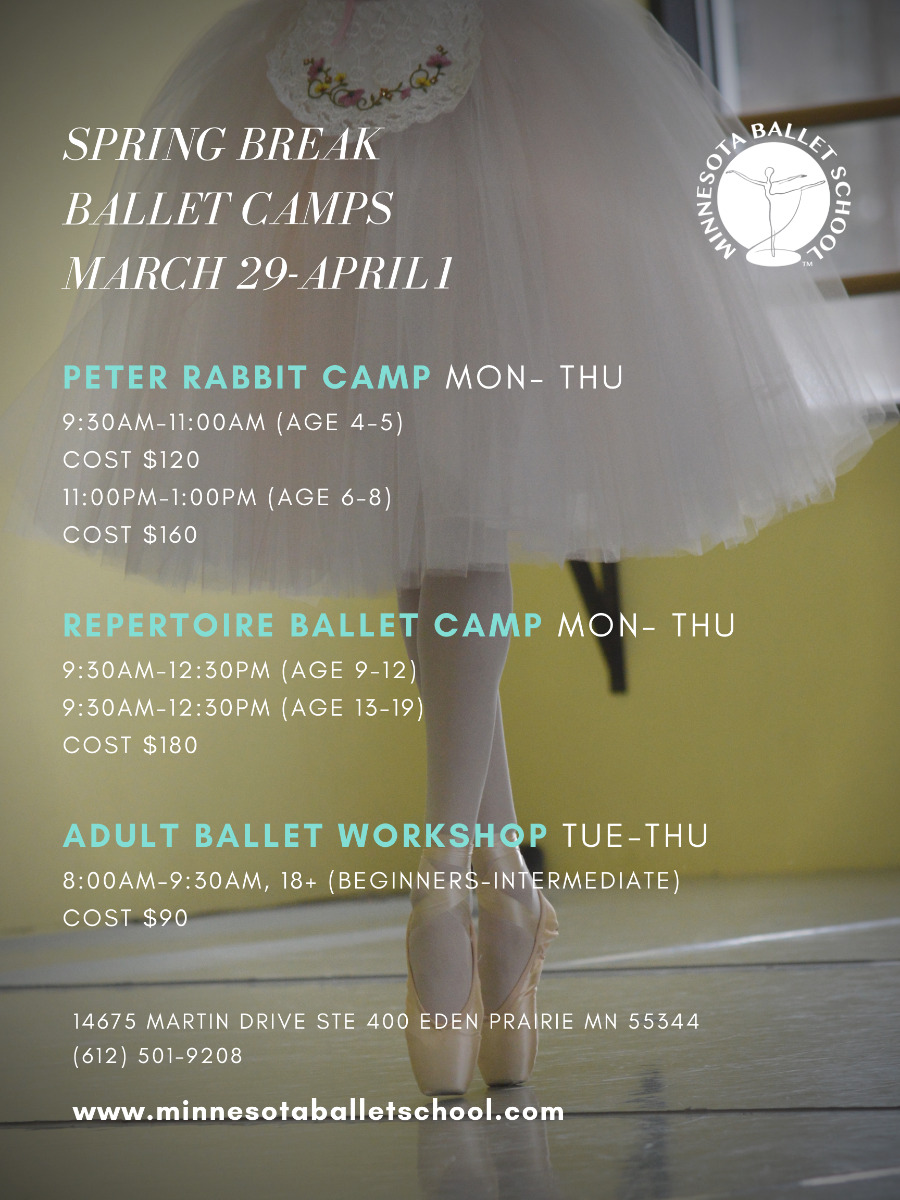 Mar 29 Spring Break Ballet Camp Edina, MN Patch