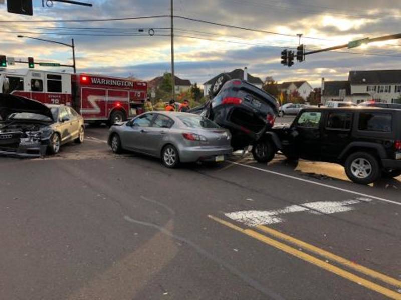 2 Crashes At Same Intersection Close Portion Of Rt. 202 Doylestown, PA Patch