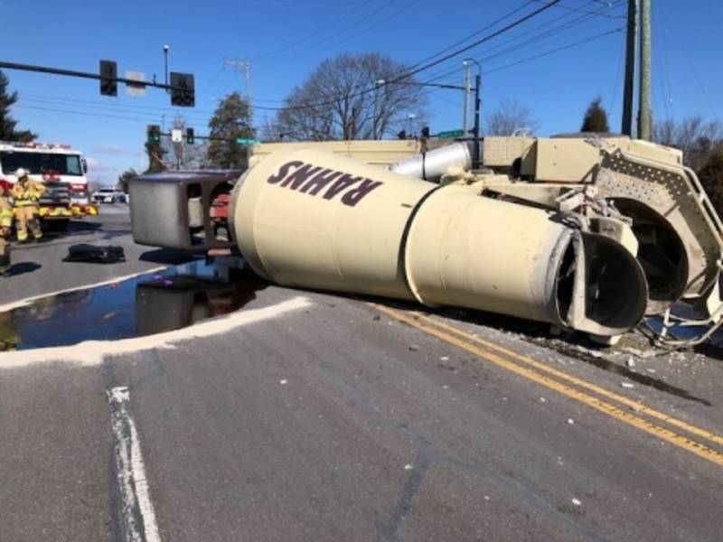 One Killed After Cement Mixer, Car Collide In Warrington Doylestown