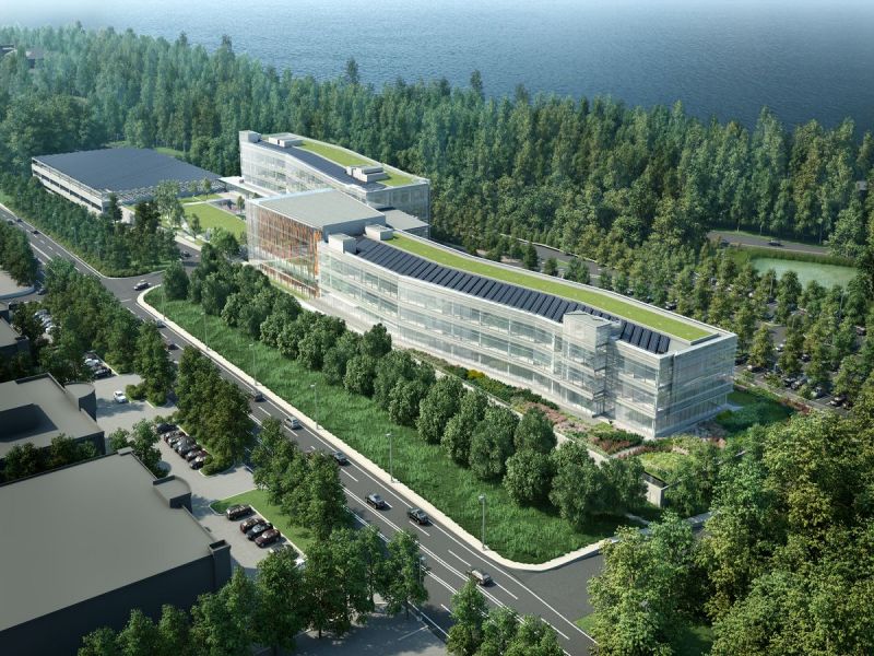 LG Starts Building Controversial HQ Overlooking Palisades Englewood