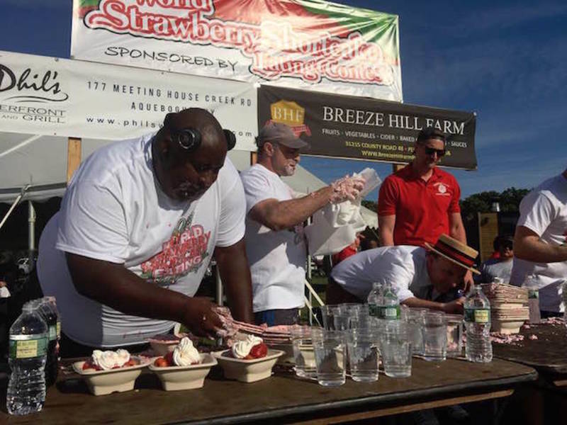 Strawberry Shortcake Eating Contest Winner 22 Lbs., 8 Minutes North