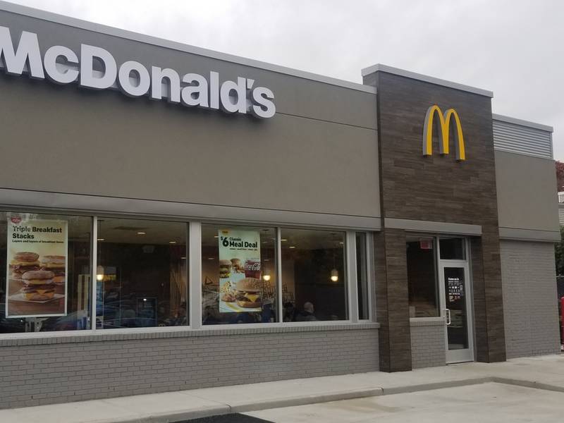 Long Island Cares Food Drive at new remodeled Melville McDonald's