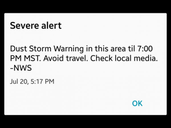 Dust Warning in Temecula? NWS Says It's Not For Us - Temecula, CA Patch