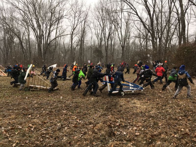 the rush is on tamanend district scouts go for gold at klondike ockanickon scout reservation