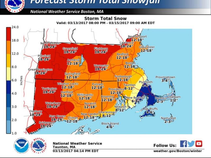 Storm Update Winter Storm Warning Issued For Weymouth Weymouth, MA Patch