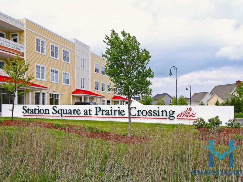 Station Square at Prairie Crossing, Grayslake, Illinois February 2017