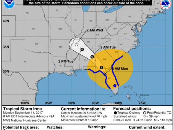 Hurricane Irma: Rain Moves Into Metro Atlanta; Conditions Expected To Worsen