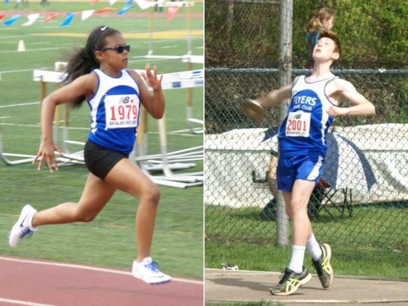 the westfield area y flyers track start the season westfield nj patch westfield flyers track