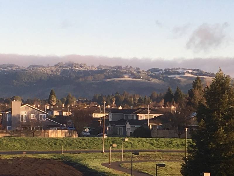 Snow Blankets North Bay In Rare Weather Occurrence Petaluma, CA Patch