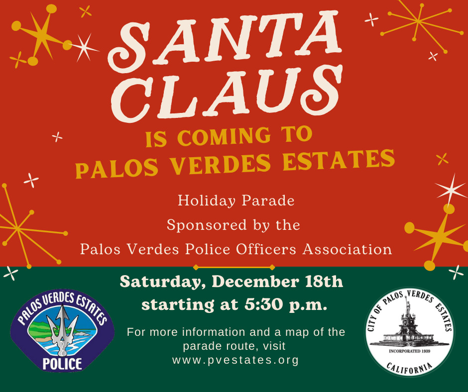 Christmas Parade In Palos Verdes December 1 2022 Dec 18 | Holiday Santa Parade 2021: Palos Verdes Estates | Palos Verdes, Ca  Patch