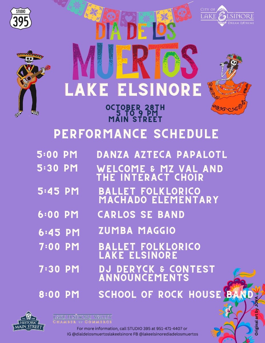 Oct 28 Dia De Los Muertos Festival 2023 Downtown Lake Elsinore