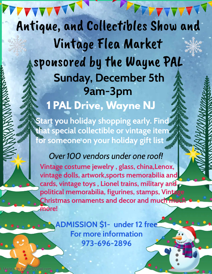 Verona Christmas Faire Nj 2022 Dec 5 | Wayne Pal Antique, Collectibles Show And Vintage Flea Market |  Wayne, Nj Patch