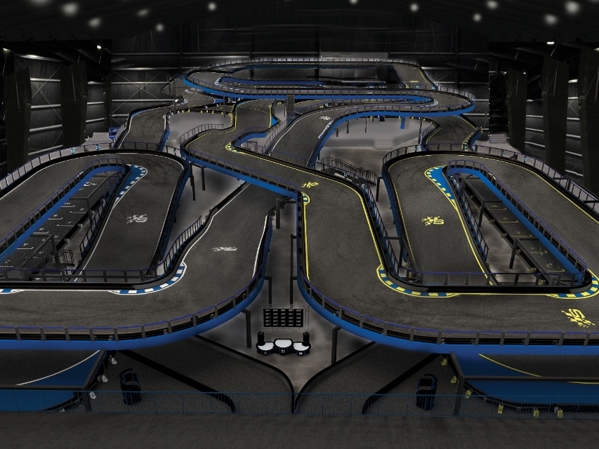 World’s Largest Indoor, MultiLevel Karting Track & Premier