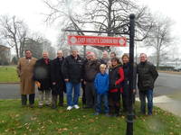 Village Dedicates Street Sign to Veteran Firefighter