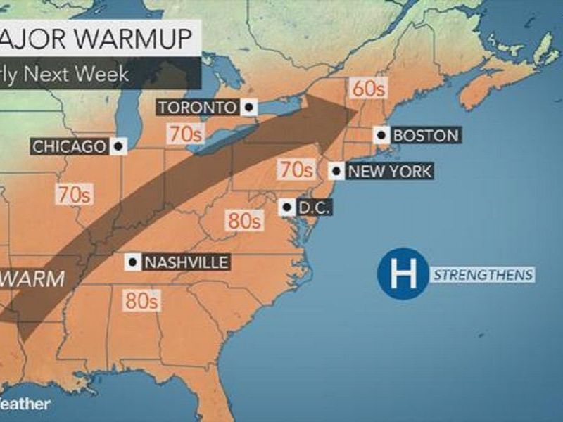 Stratford's Weekend Forecast and First Look at Easter Sunday's Weather