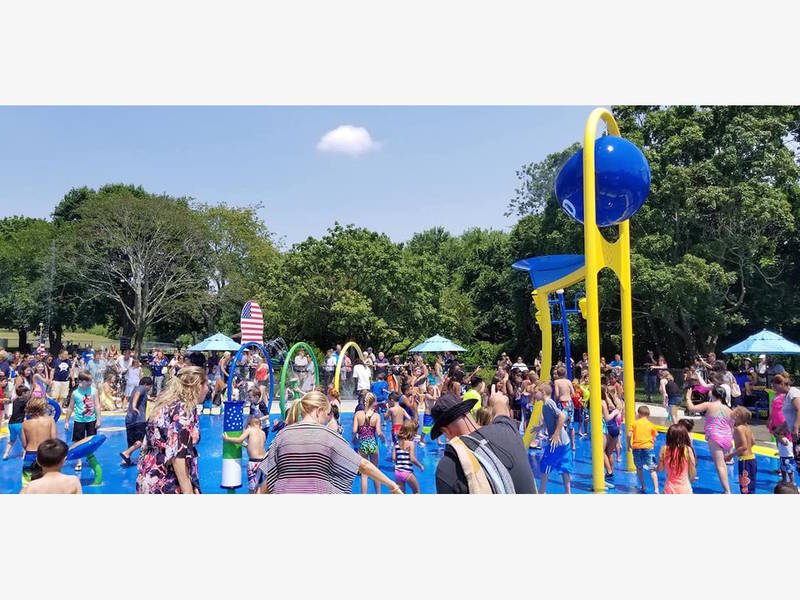 Sgt. Paul Tuozzolo Memorial Spray Park Opens In Elwood Huntington, NY
