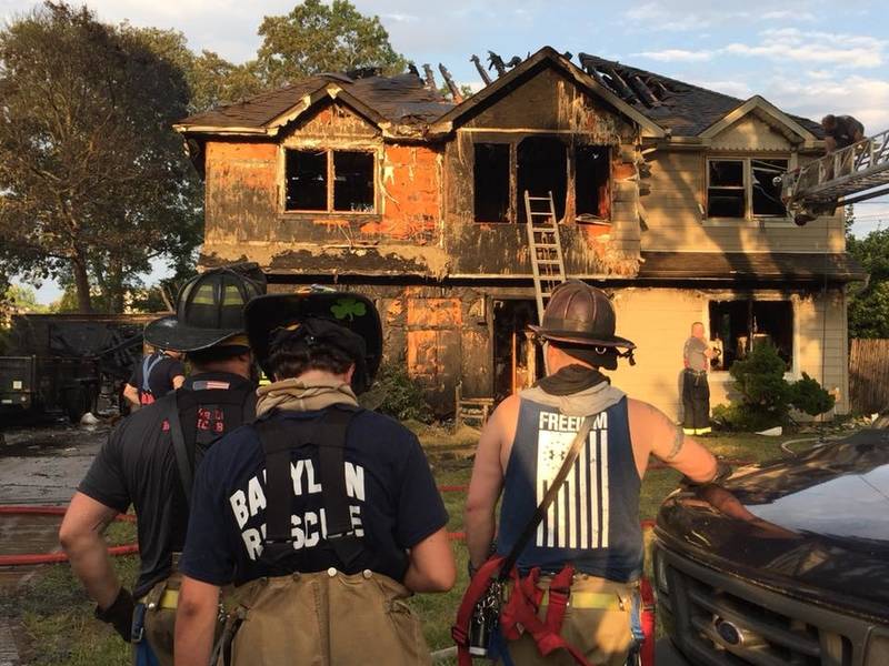 WATCH Firefighters Battle West Islip House Fire West Islip, NY Patch