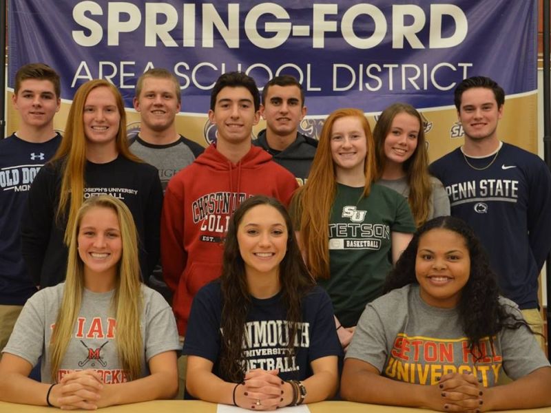 11 SpringFord Seniors Sign Letters Of Intent To Compete In NCAA