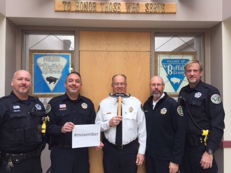 Buffalo Grove Police Department Supports "Movember" Campaign Buffalo