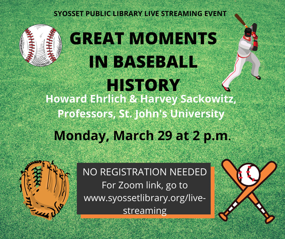 Mar 29 Great Moments in Baseball History Syosset, NY Patch