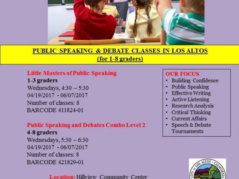 enrichment classes in los altos public speaking and debate classes los altos public flyers