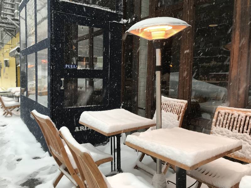 Blizzard Dining Offered By Nyc Restaurant With Outdoor Seating Blizzard Dining Offered By Nyc Restaurant With Outdoor Seating