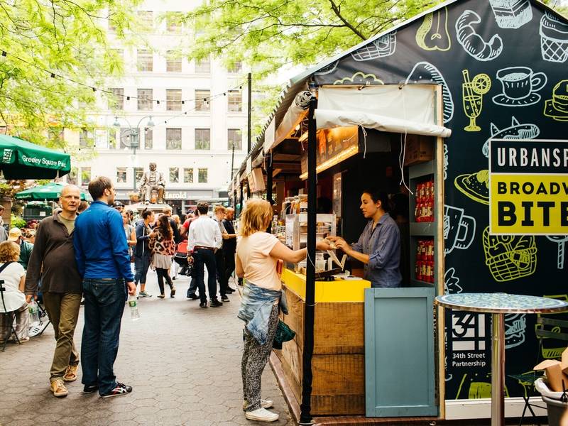 Broadway Bites Outdoor Food Market Reopens In Midtown Midtown