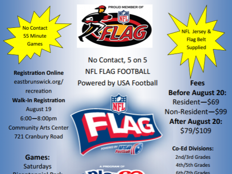 Sign Up Friday for East Brunswick Flag Football East Brunswick, NJ Patch
