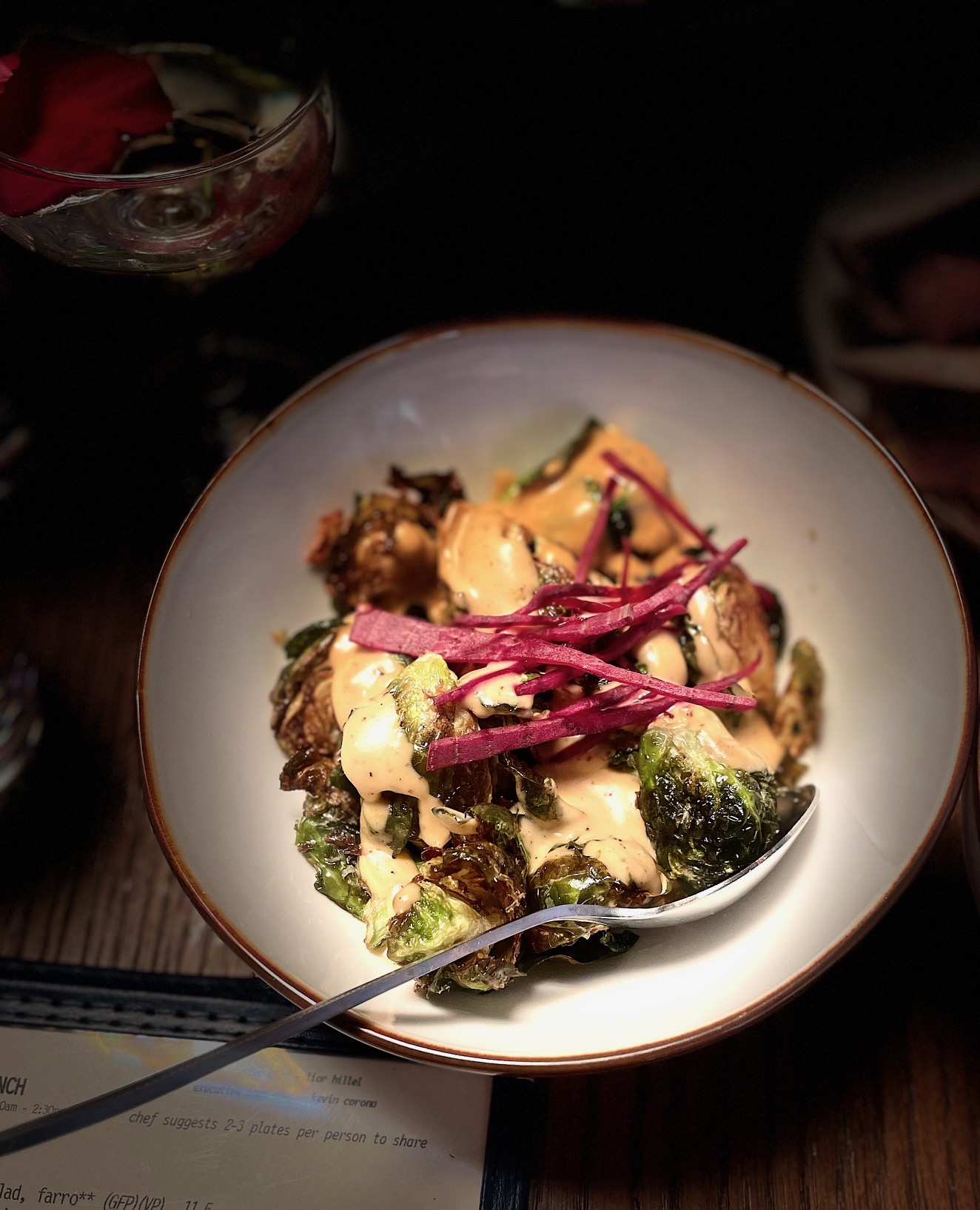 Heavenly caramelized Brussels Sprouts. Photo Jill Weinlein