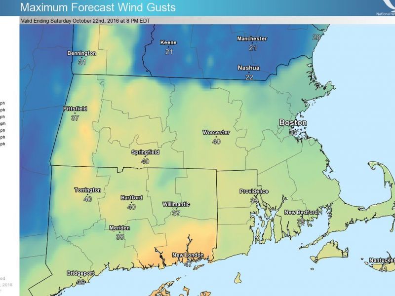 Rhode Island Weather Exceptionally Strong Winds, Low Temperatures on