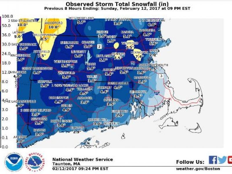 Massachusetts Weather Forecast Storm Posing Threat for Monday Commute