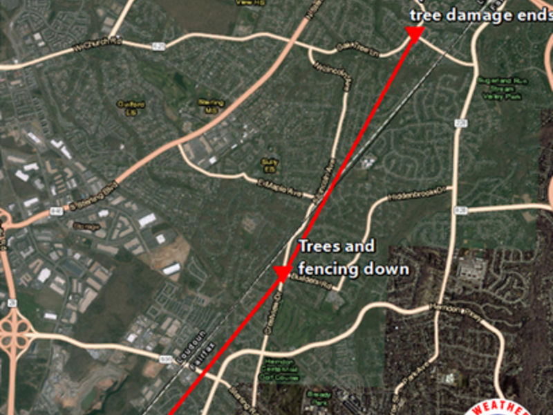 Herndon Tornado Plowed a 3Mile Path Through Town National Weather