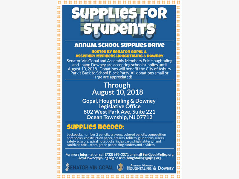 gopal houghtaling and downey host school supplies drive red bank school supplies graph paper