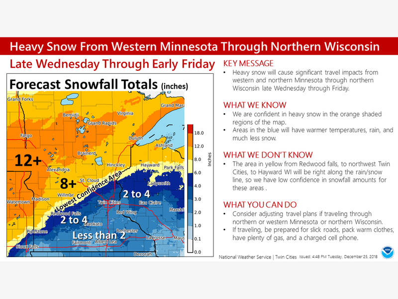 Hazardous Weather Outlook Issued For Central Minnesota Southwest