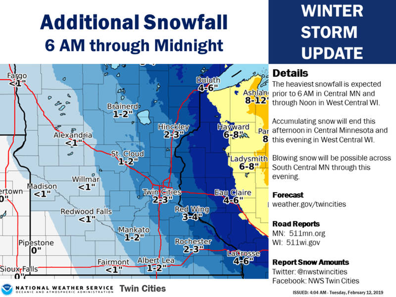 Minnesota Weather More Snow Will Fall Tuesday Southwest Minneapolis