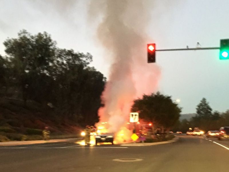 Two Car Fire In Aliso Viejo Stalls Morning Traffic Two Car Fire In Aliso Viejo Stalls Morning Traffic
