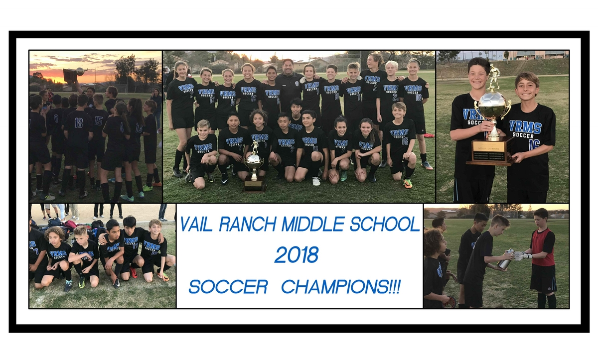 Vail Ranch Middle School Soccer Celebrates 2018 Championship Temecula