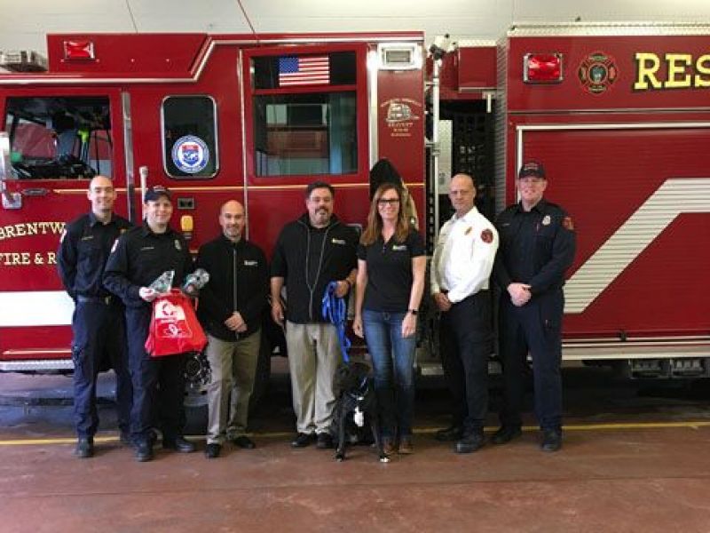 Brentwood Fire Department Receives 15 PetSized Oxygen Brentwood Fire Department Receives 15 PetSized Oxygen