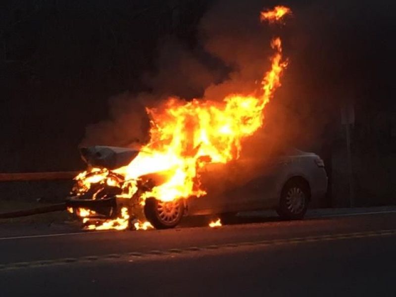 Cars Burst Into Flames After 3 Car Crash In Sparta Hopatcong, NJ Patch