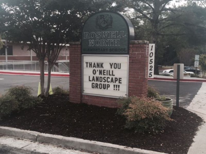 Landscaping Company Helps Roswell School Improve Curb Appeal Landscaping Company Helps Roswell School Improve Curb Appeal Ga Patch