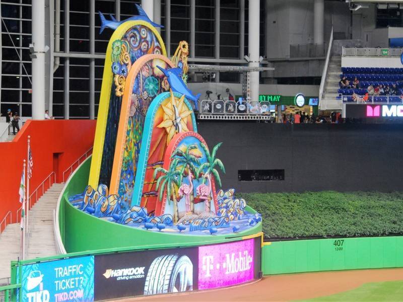 Marlins Knock One Out Of Park, But It's Just The Statue Miami, FL Patch