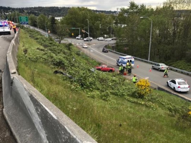 2 Car Crash Along I405 In Renton Creates Long Delays Renton, WA Patch