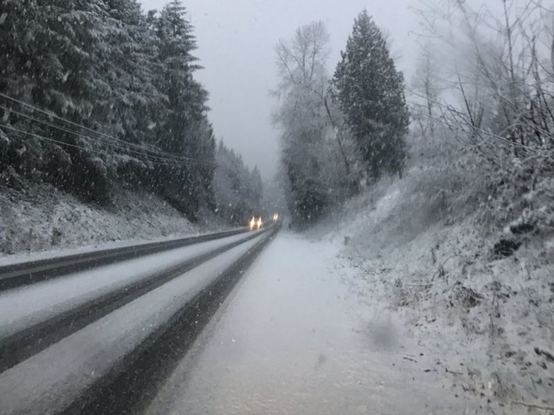 Winter Weather Advisory In Effect For Cascades Monday Night Sammamish