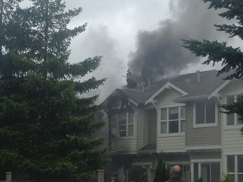 Video 'Suspicious' Fire Engulfs Bellevue Condo Complex Bellevue, WA