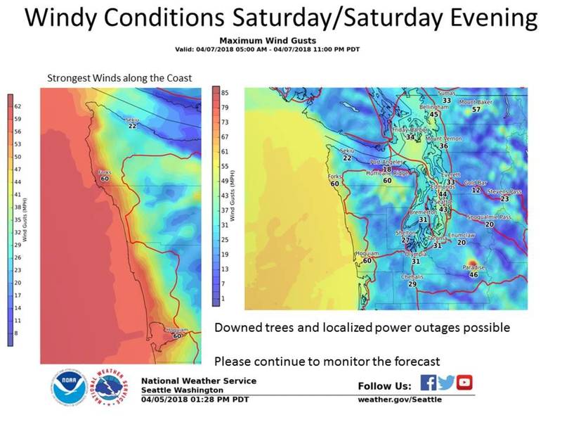 Puget Sound 'Strong' Windstorm Latest Forecast, Wind Speeds Across