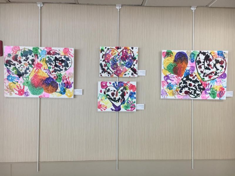 Mendham Cooperative Nursery School Student Artwork Exhibit Hands Mendham Cooperative Nursery School Student Artwork Exhibit Hands Hearts On Display