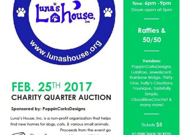 luna 39 s house charity quarter auction bel air md patch quarter auction flyer