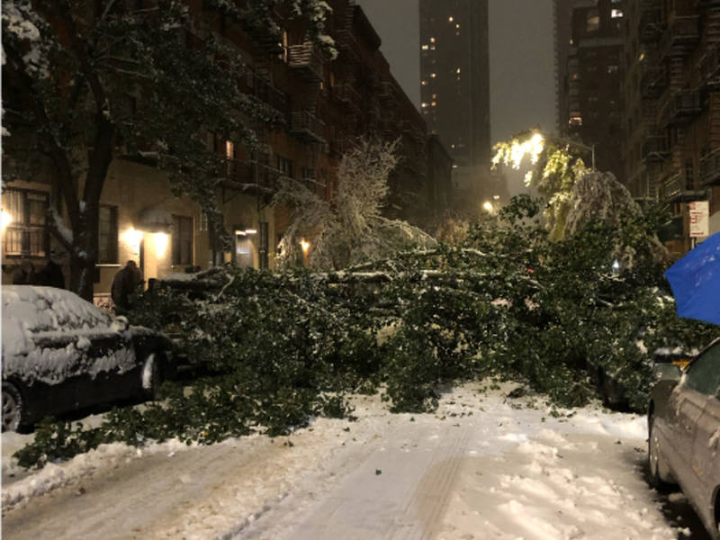 Snowstorm Batters NYC, Leaves Evening Commute In Chaos New York City